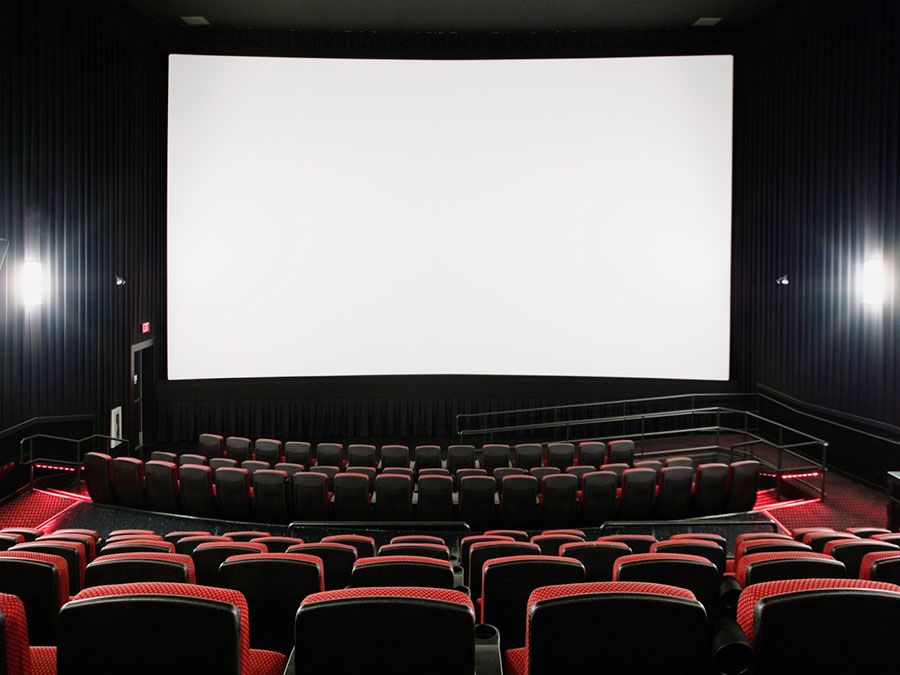 projection screen movie theater cinema