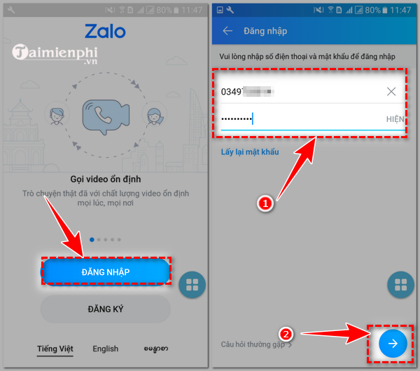 cach dang nhap zalo 2022 1