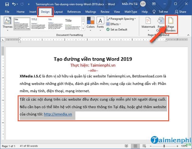 cach tao duong vien trong word 2019 1