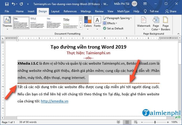 cach tao duong vien trong word 2019 13