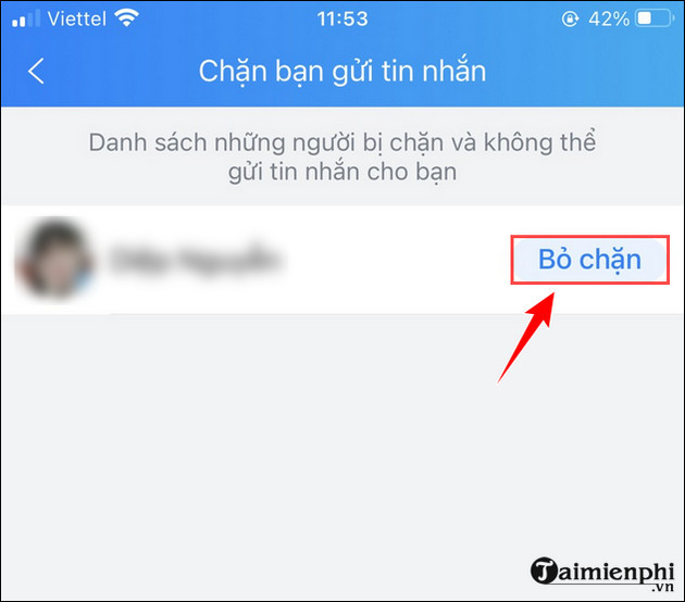 chan tin nhan tu nguoi la tren zalo 8a