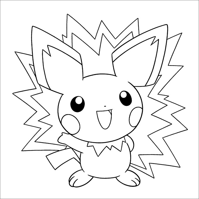 Hình ảnh Pokemon cho bé tô màu