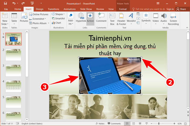 cach cat anh trong powerpoint 2