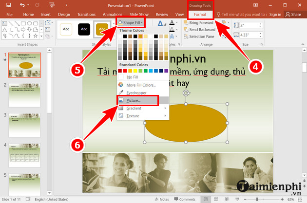 cach cat anh trong powerpoint 9