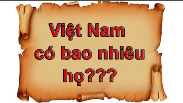 Việt Nam có bao nhiêu họ?