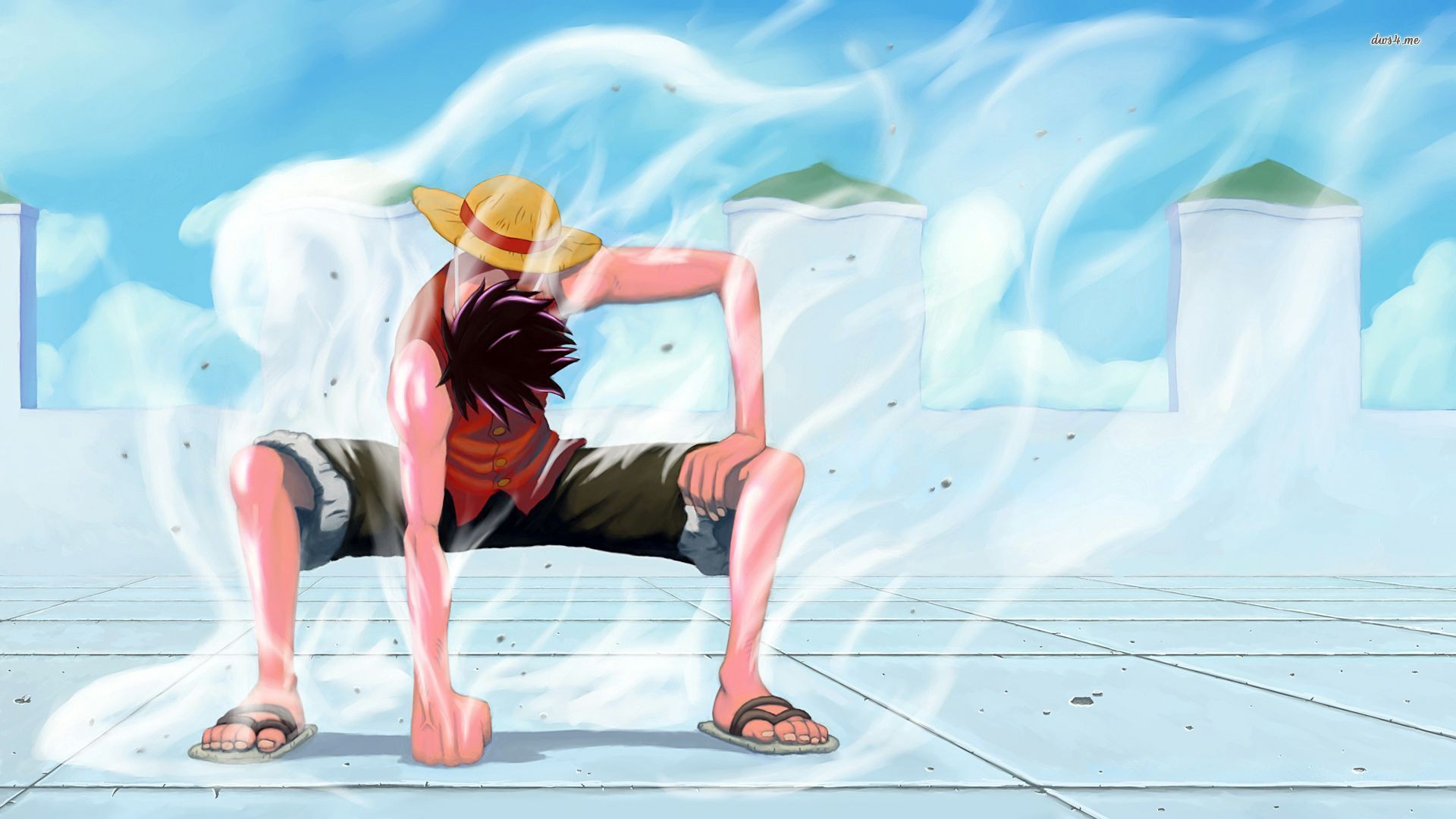 Hình ảnh Luffy cực ngầu với khí thoát ra