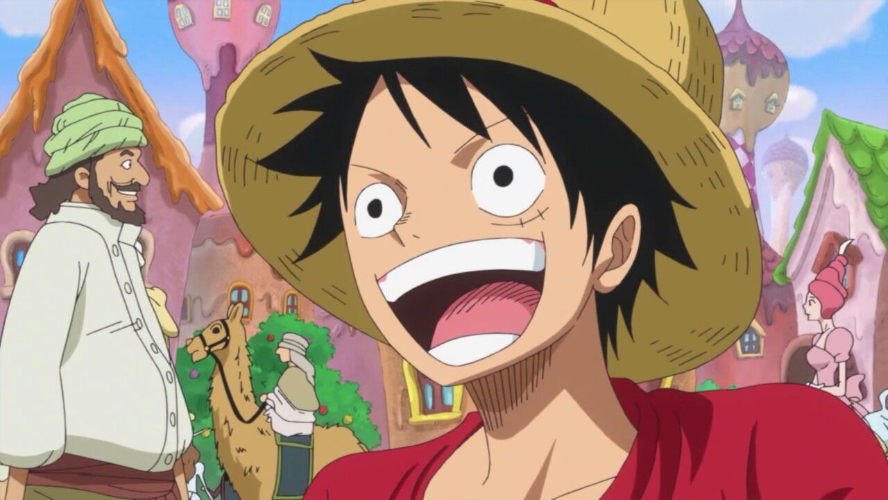 Hình ảnh Luffy cười rạng rỡ