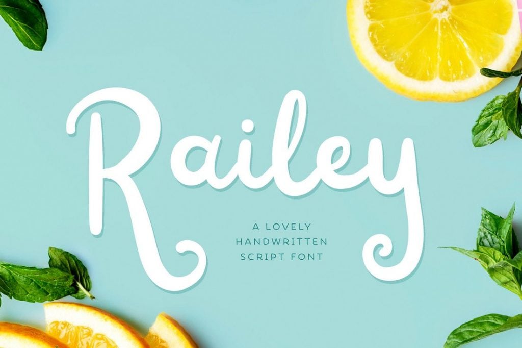 Railey-Không-Viết tay-Phông chữ-1024x682