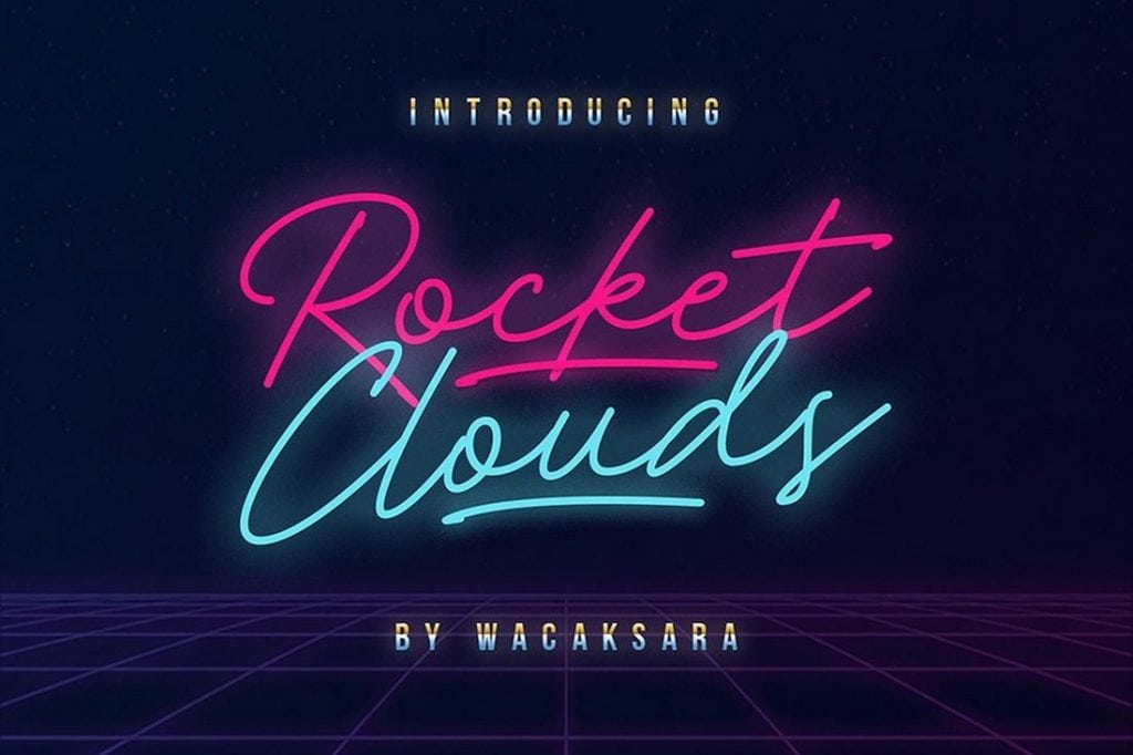 Rocket-Clouds-Free Fonts-1024x682