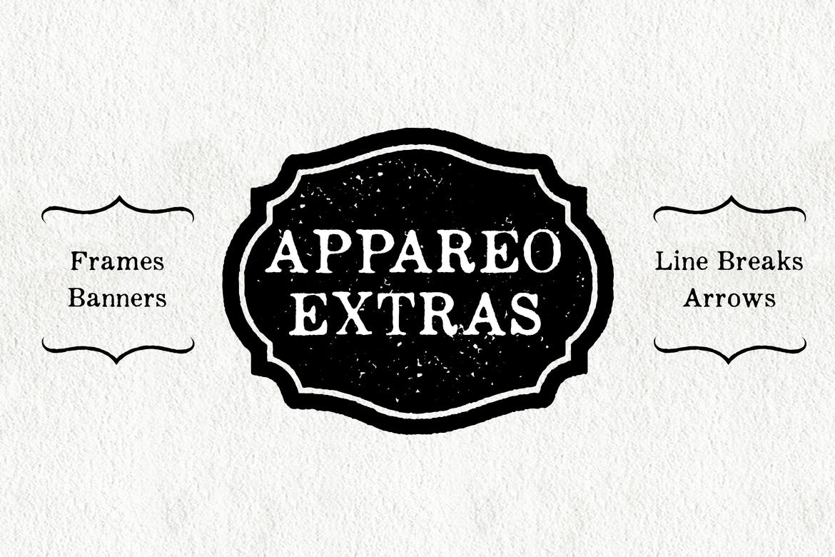 Phông chữ nghệ thuật Apareo Extra