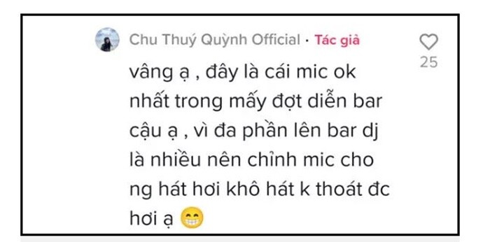 Bị chê hát dở, Chu Thúy Quỳnh đổ thừa do âm thanh quán bar?
