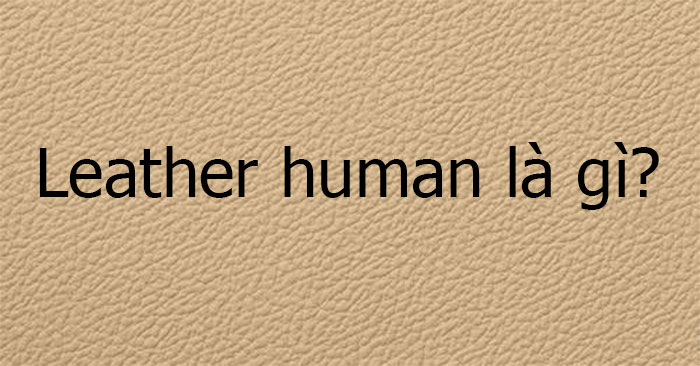 Leather human là gì