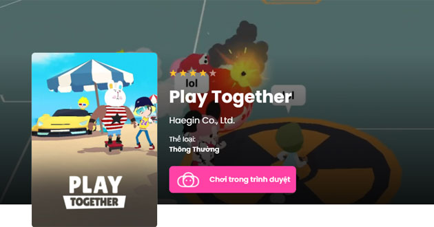Cách chơi Play Together online miễn phí không cần tải trên now.gg