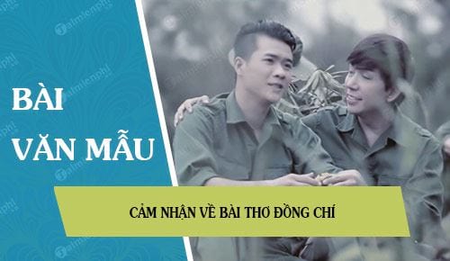 cam nhan ve bai tho dong chi