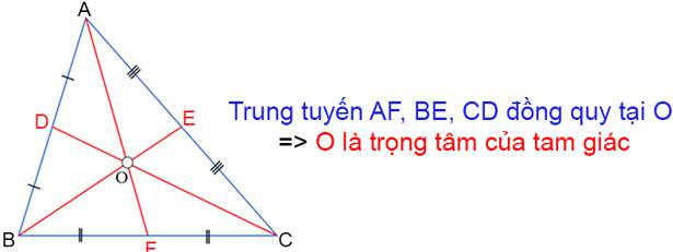 [CHUẨN NHẤT] Đường trung tuyến là gì, tính chất và ví dụ minh họa (ảnh 2)