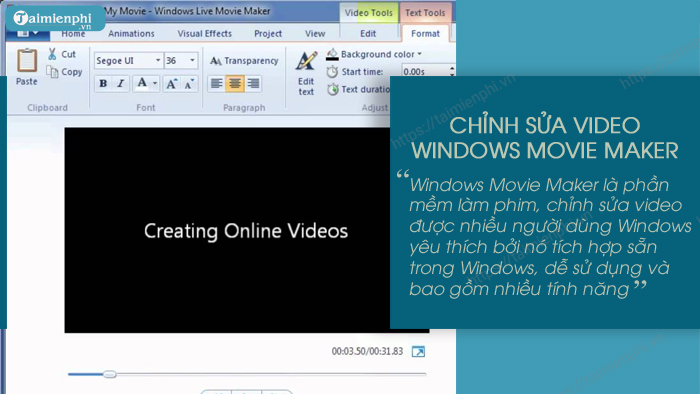 phan mem chinh sua video tot nhat windows movie maker 0