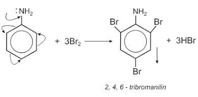 Phương trình phản ứng Anilin Brom