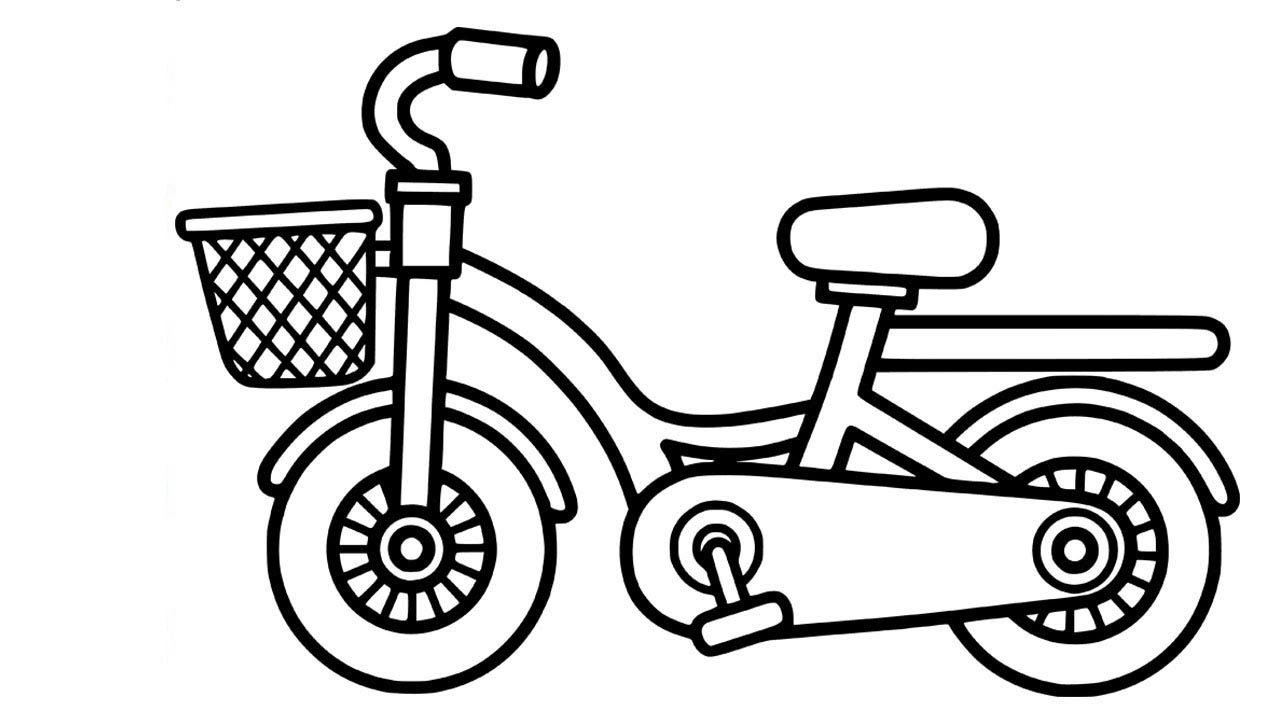 Top 50 tranh tô màu xe đạp gửi đến cho các bé tập tô 2022  TRẦN HƯNG ĐẠO