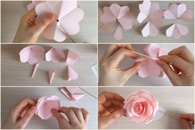 5 Cách làm hoa hồng bằng giấy A4 đẹp, đơn giản làm quà tặng ý nghĩa