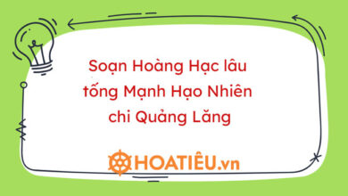 Soan bai Tai lau Hoang hac tien Manh Hao Nhien