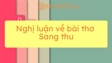 Top 2 mau nghi luan ve bai tho Sang thu