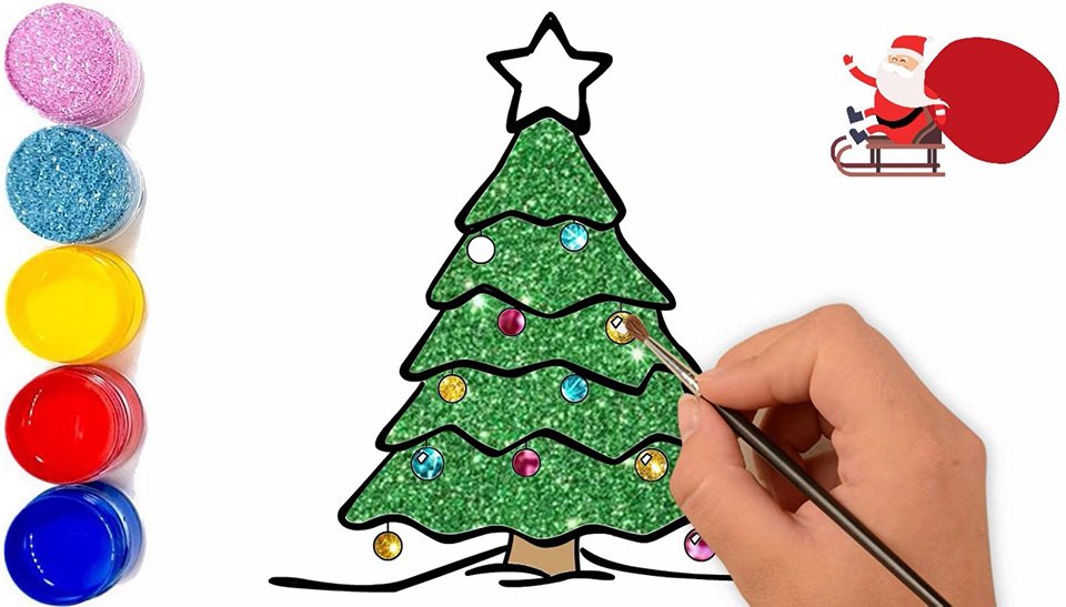 Vẽ Tranh NOEL Giáng Sinh Đẹp Đơn Giản Cho Lớp 8