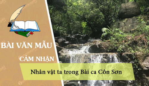 nhan vat ta trong bai ca con son