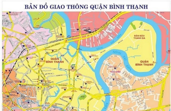 Bản đồ giao thông Quận Bình Thạnh năm 2022