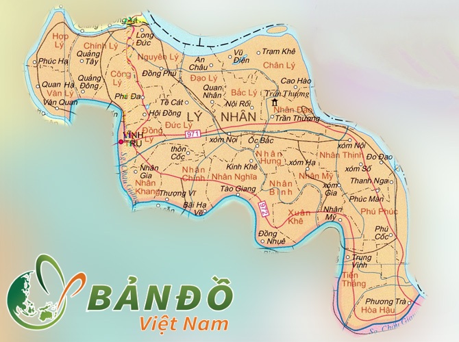 Bản đồ huyện Lý Nhân