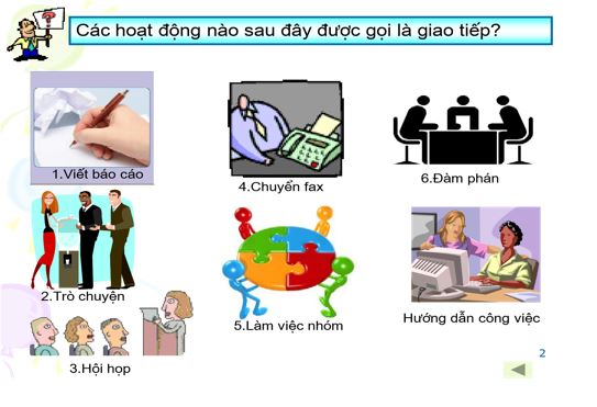 Hoạt động giao tiếp là gì?