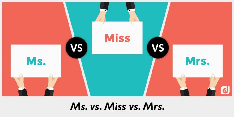 Thận trọng khi dùng 'Miss.', 'Mrs.' và 'Ms.'