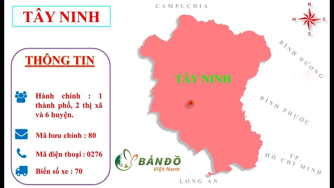 Thông tin cơ bản về tỉnh Tây Ninh