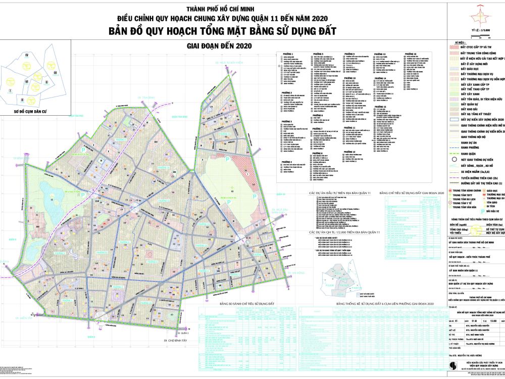 Bản đồ quy hoạch Quận 11 khổ lớn