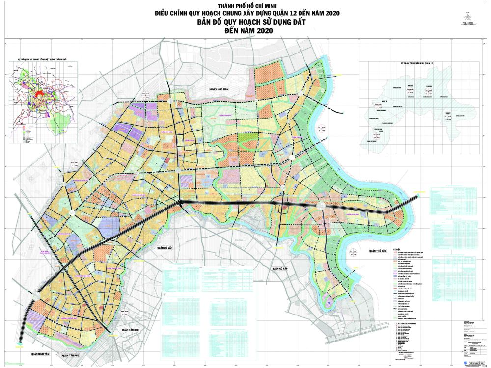 Bản đồ quy hoạch Quận 12 khổ lớn