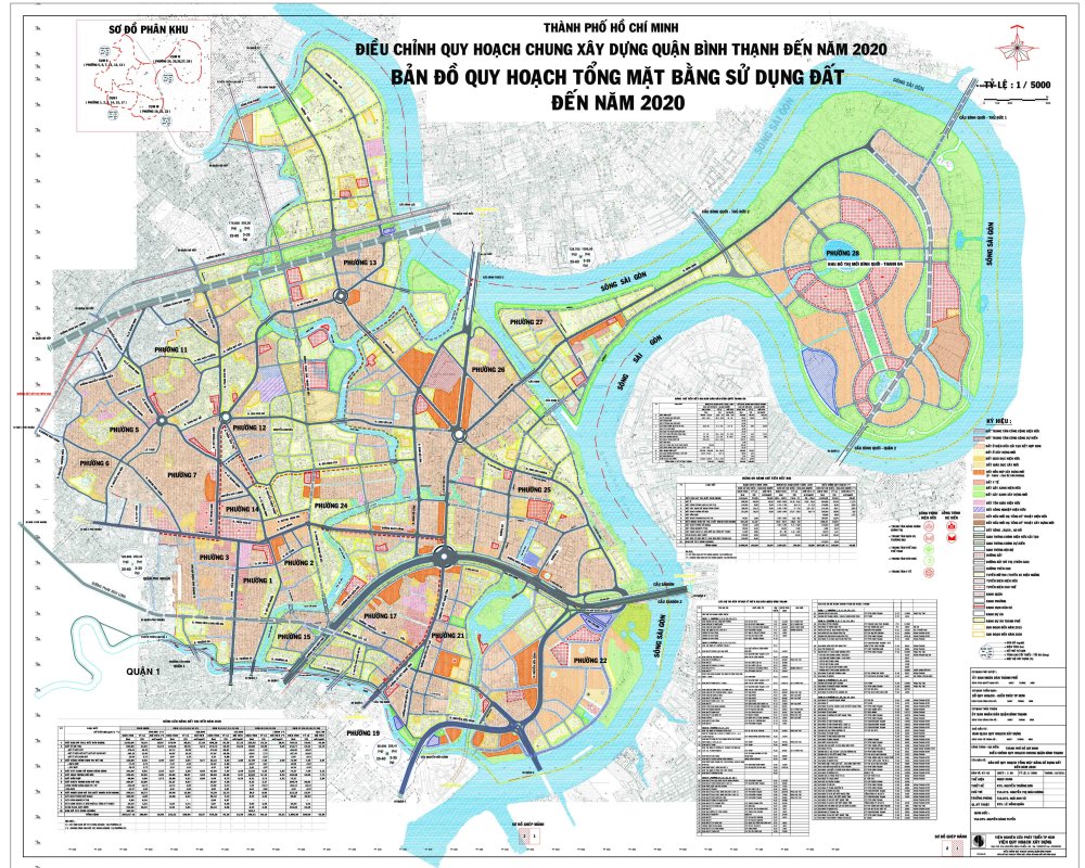 Bản đồ quy hoạch Bình Thạnh khổ lớn