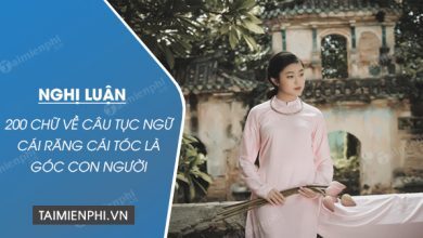 Nghi luan 200 chu ve cau tuc ngu Cai rang 390x220 1