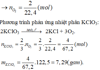 Bài 8 (trang 101 SGK Hóa 8)