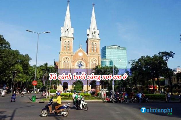 bai van ta canh buoi sang tren duong pho