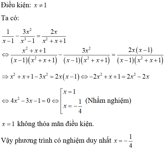 Cách giải phương trình chứa ẩn ở mẫu cực hay, có đáp án - Toán lớp 9