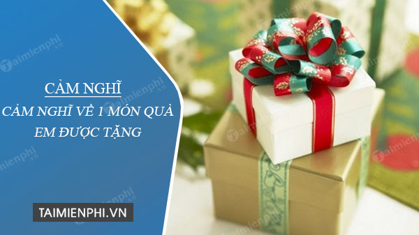 cam nghi ve 1 mon qua em duoc tang