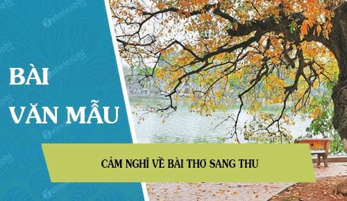 cam nghi ve bai tho sang thu