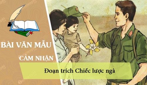 cam nhan cua em ve doan trich chiec luoc nga