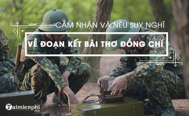 bai van ngan cam nhan ve bai tho dong chi