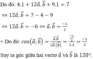 Công thức, cách tính góc giữa hai vecto cực hay, chi tiết - Toán lớp 10