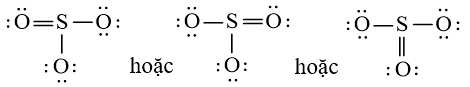 công thức lewis của SO3
