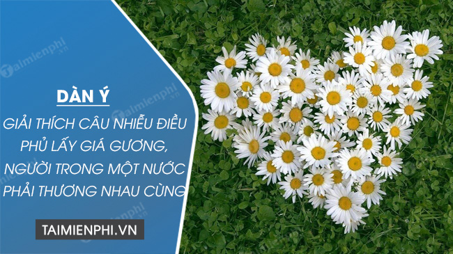 dan y giai thich cau nhieu dieu phu lay gia guong nguoi trong mot nuoc phai thuong nhau cung