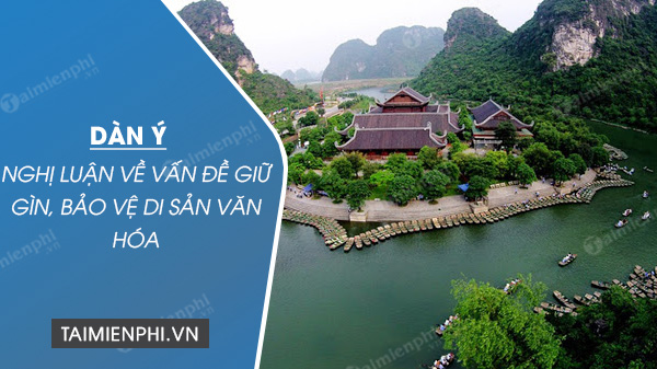 dan y nghi luan ve van de giu gin bao ve di san van hoa