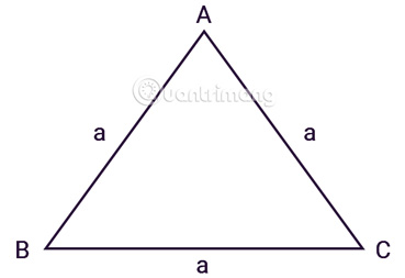 Tính diện tích tam giác đều