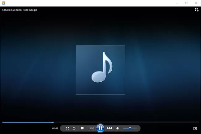 File WMA mở trong Windows Media Player