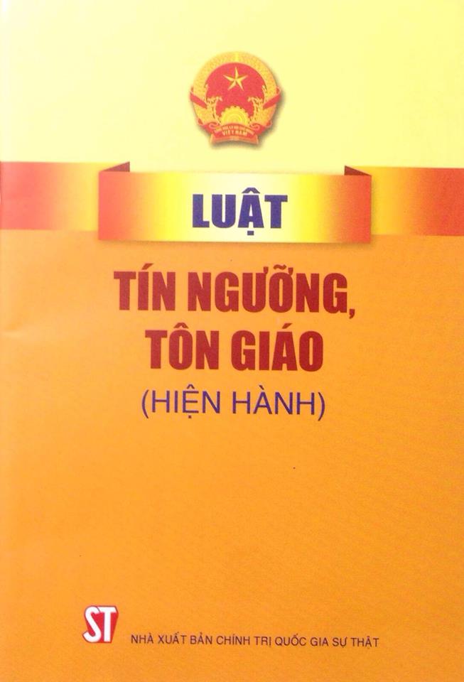 Luật tín ngưỡng, tôn giáo năm 2016